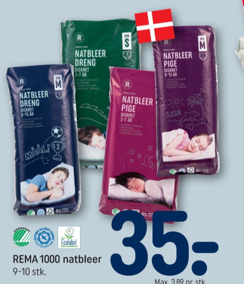 Rema 1000, Natbleer