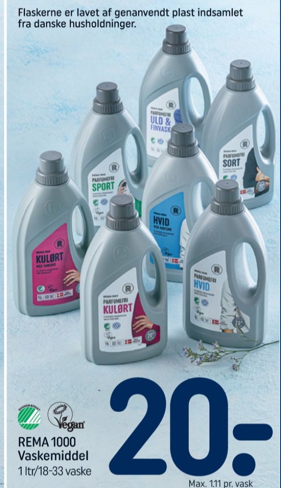 Rema 1000, Vaskemiddel-flydende