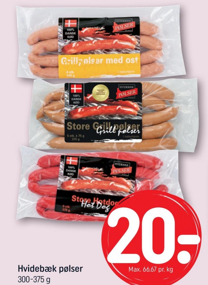 Hvidebæk, Grillpølser