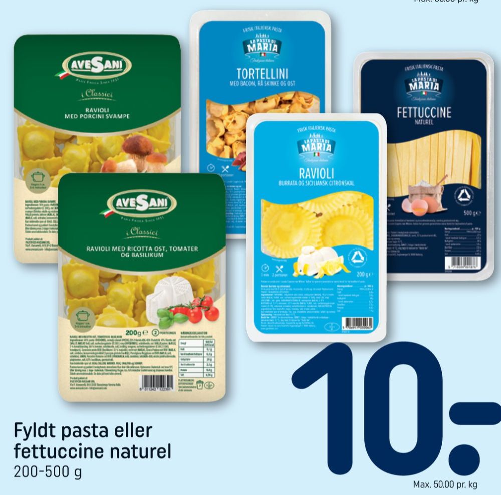 La Pasta di Maria, Tortellini med Bacon, skinke og Ost