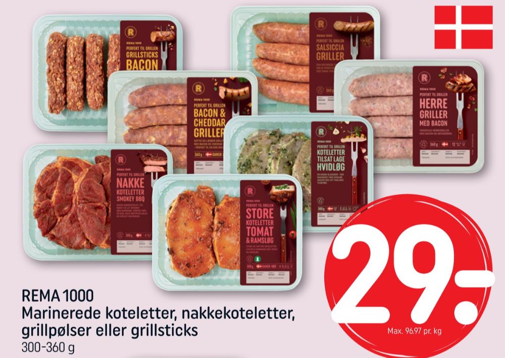 Rema 1000, Bacon & Cheddar Griller