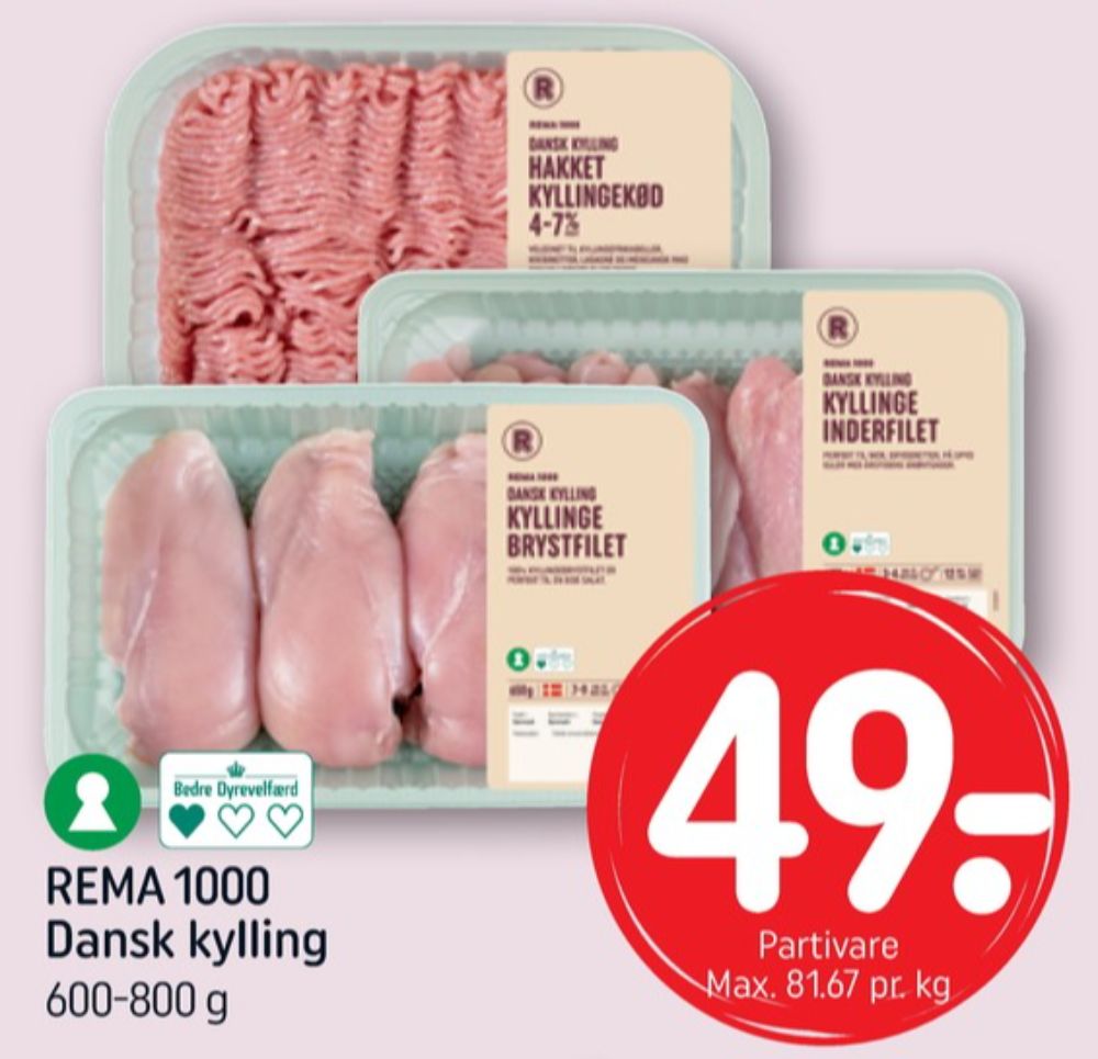 Rema 1000, Kyllingebrystfilet