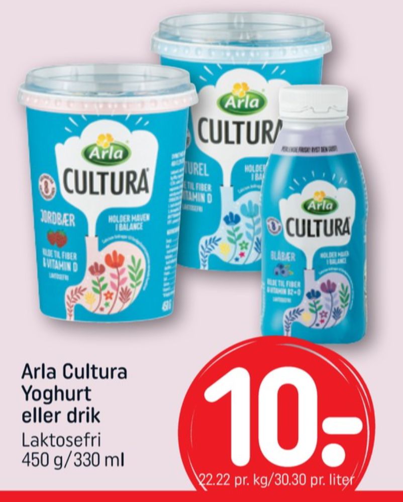 Cultura, Blåbær Yoghurt 