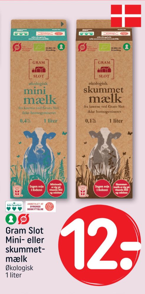 Gram Slot, Minimælk