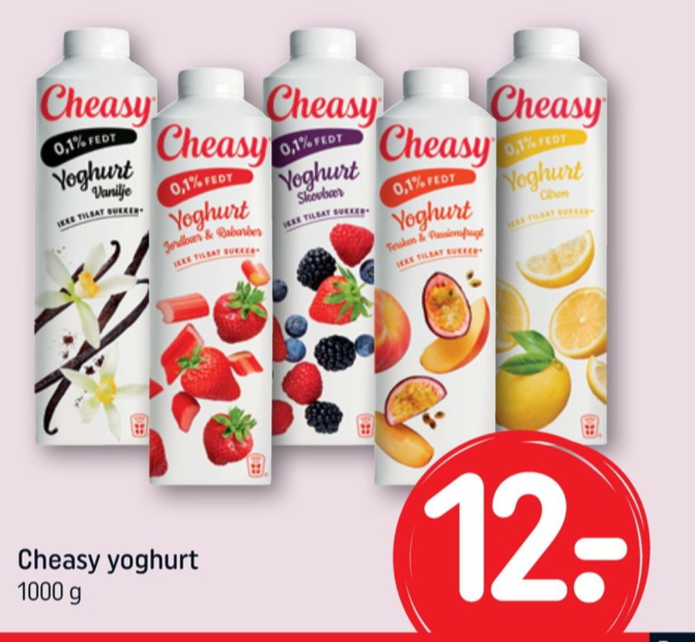 Cheasy, Fersken & Passionsfrugt Yoghurt 