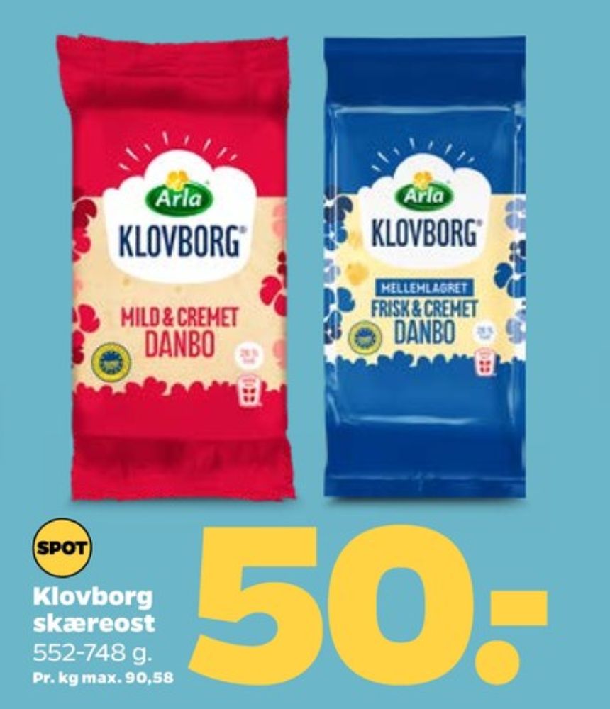 Klovborg, Skæreost Danbo Mellemlagret