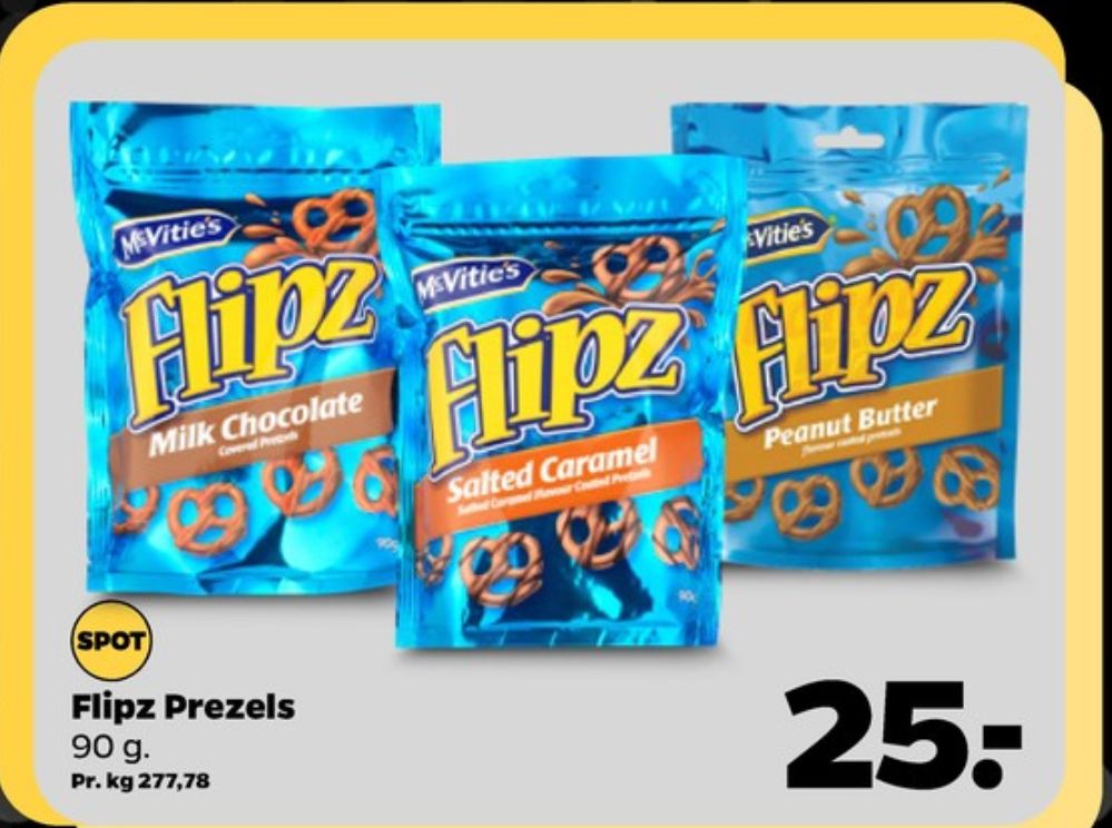 McVities Flipz, Peanut Butter Pretzels