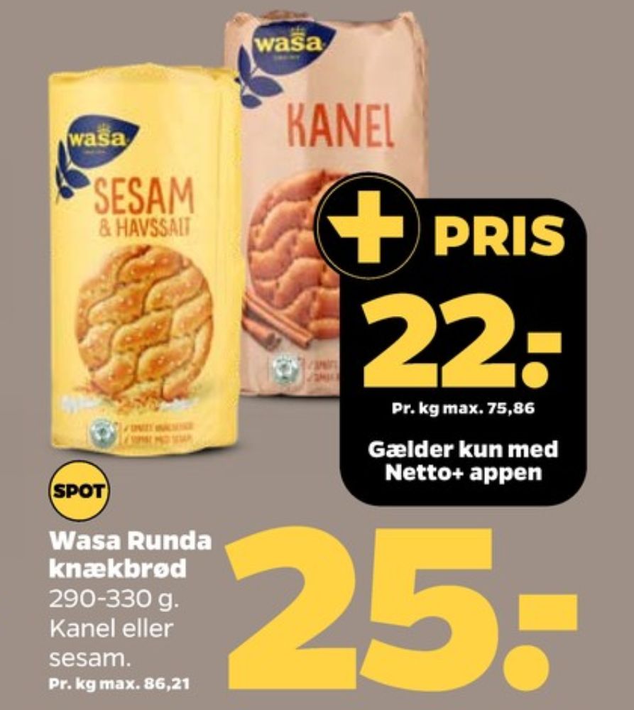 Wasa, Kanel knækbrød