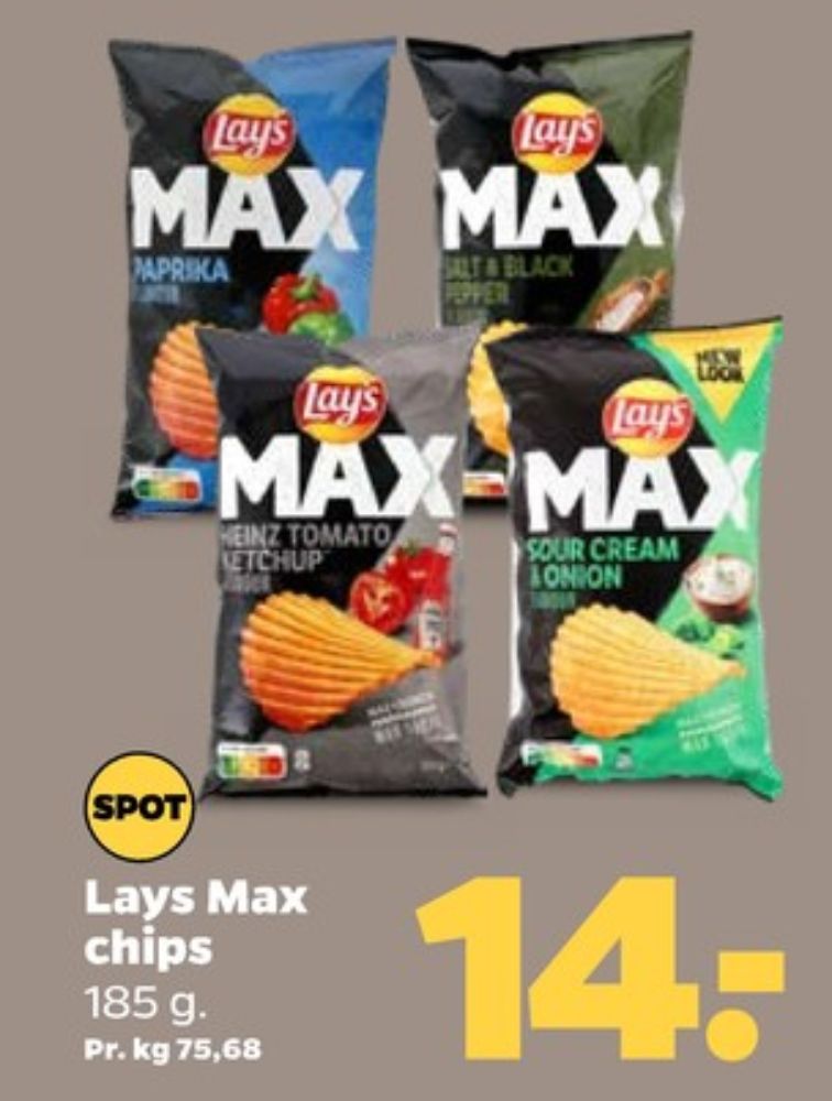 Lays Max, Sour Cream & Onion Chips