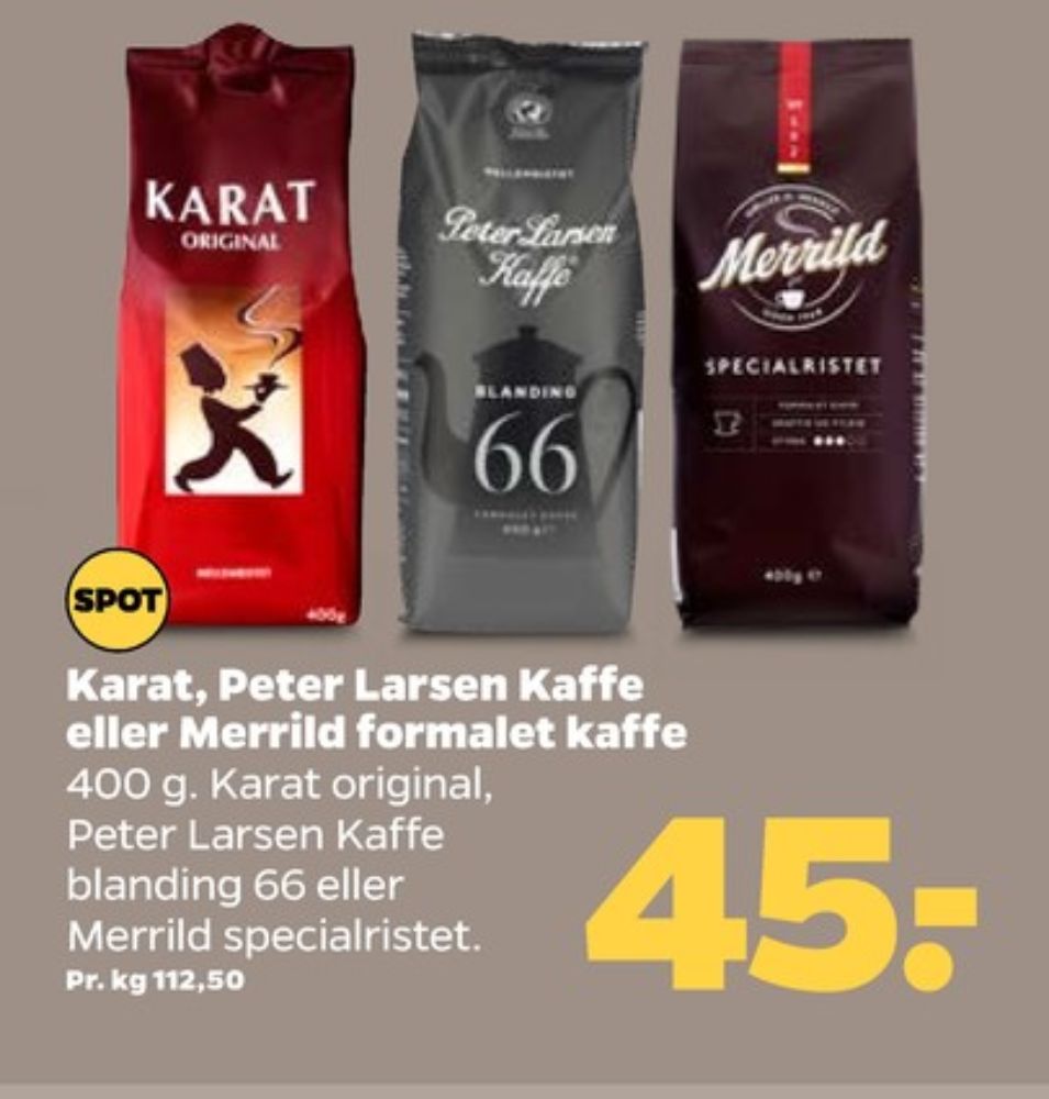 Merrild Specialristet, Kaffe Formalet