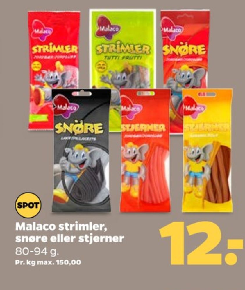 Malaco, Sliksnører Lakrids
