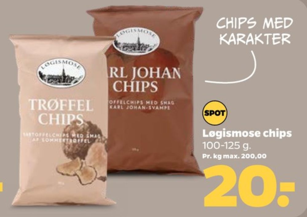 Løgismose, Karl Johan Chips