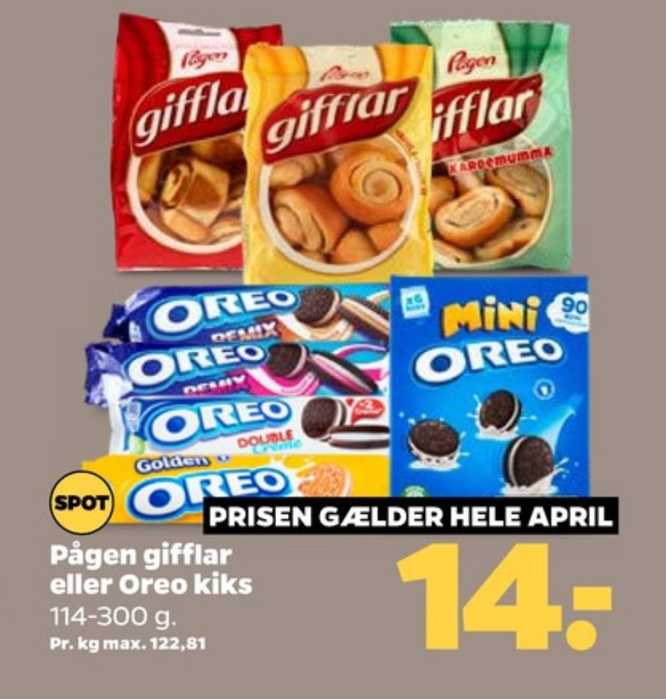 Pågen, Gifflar kanel