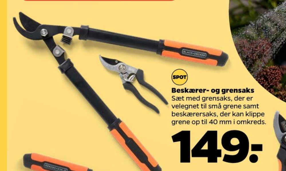 Black&Decker, Beskærer- og Grensaks