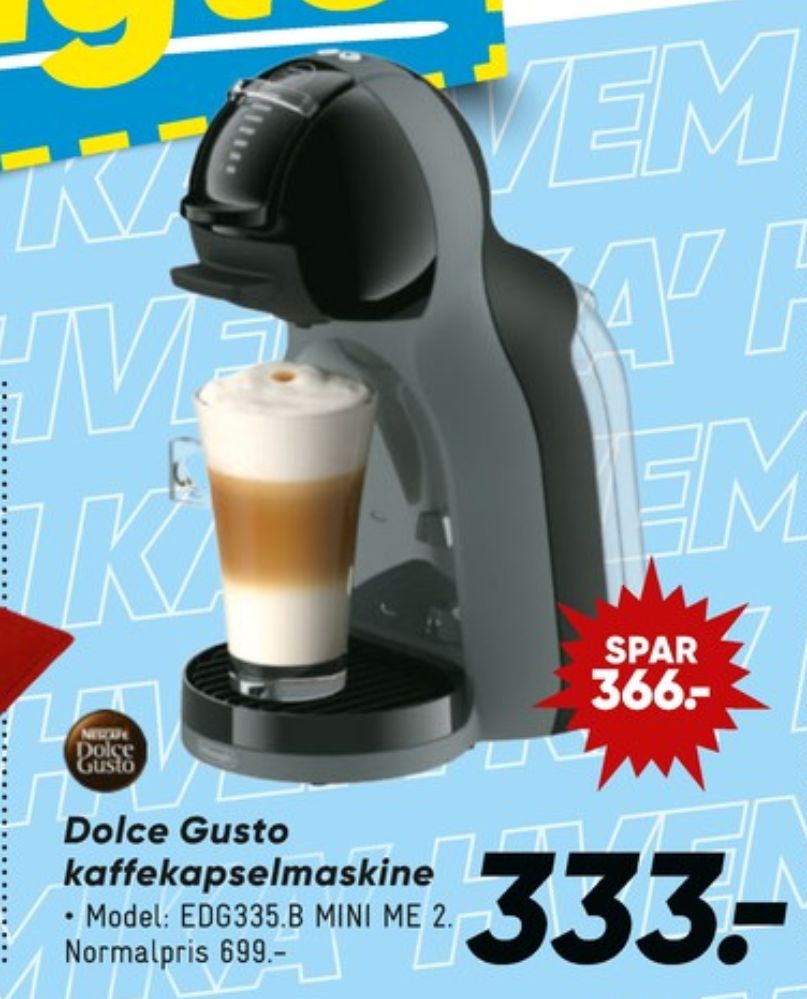 Nescafe Dolce Gusto, Kapselkaffemaskine