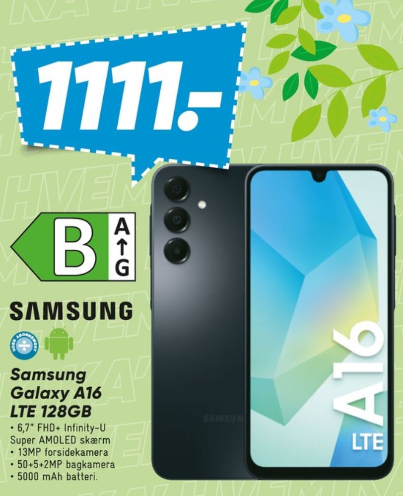 Samsung Galaxy A16 LTE, Mobiltelefon