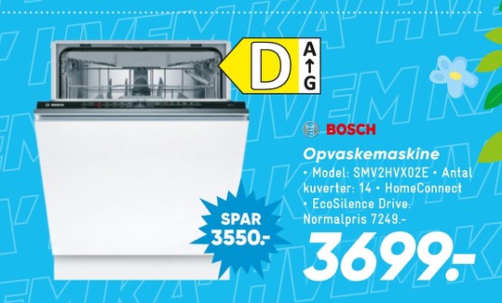 Bosch, Opvaskemaskine