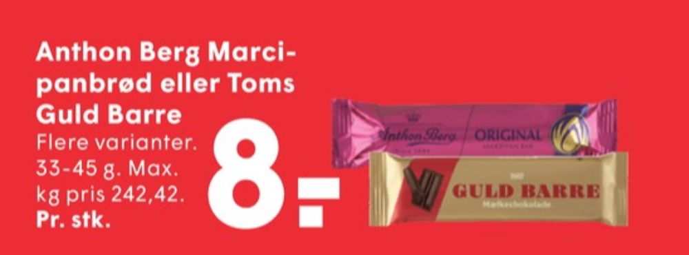 Anthon Berg, Marcipanbrød