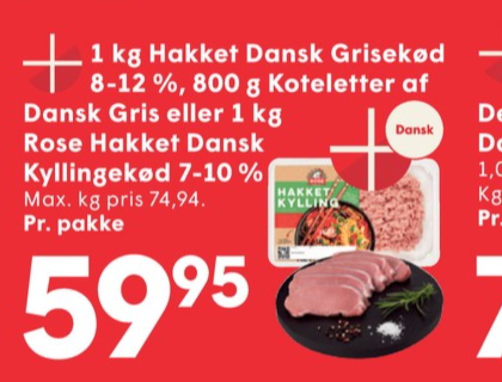 Hakket grisekød 8-12%