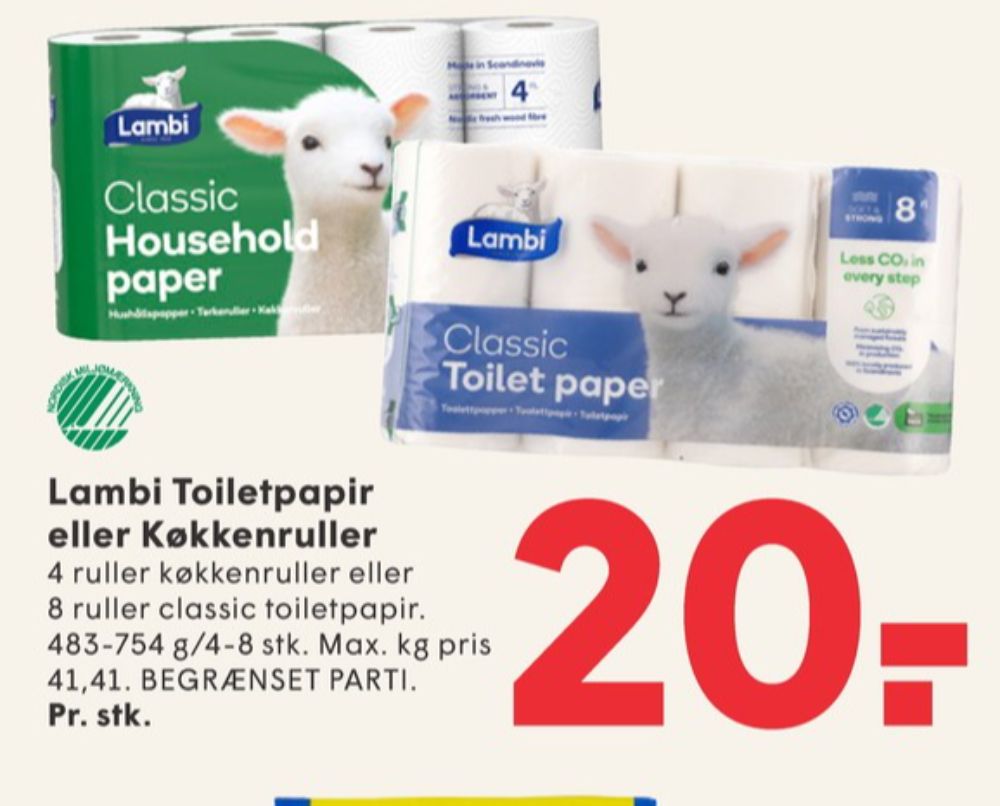 Lambi Classic, Toiletpapir