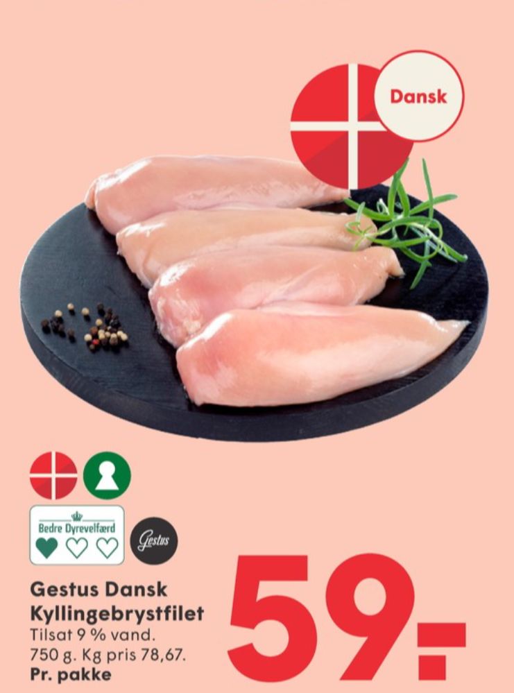 Gestus, Kyllingebrystfilet