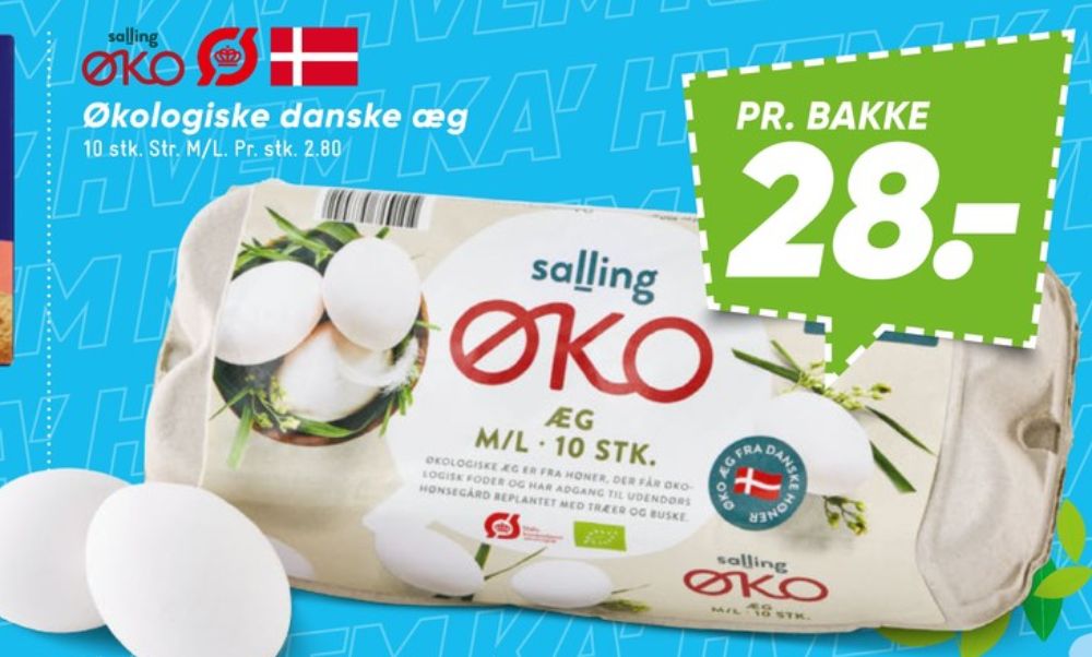 Salling ØKO, Æg M/L