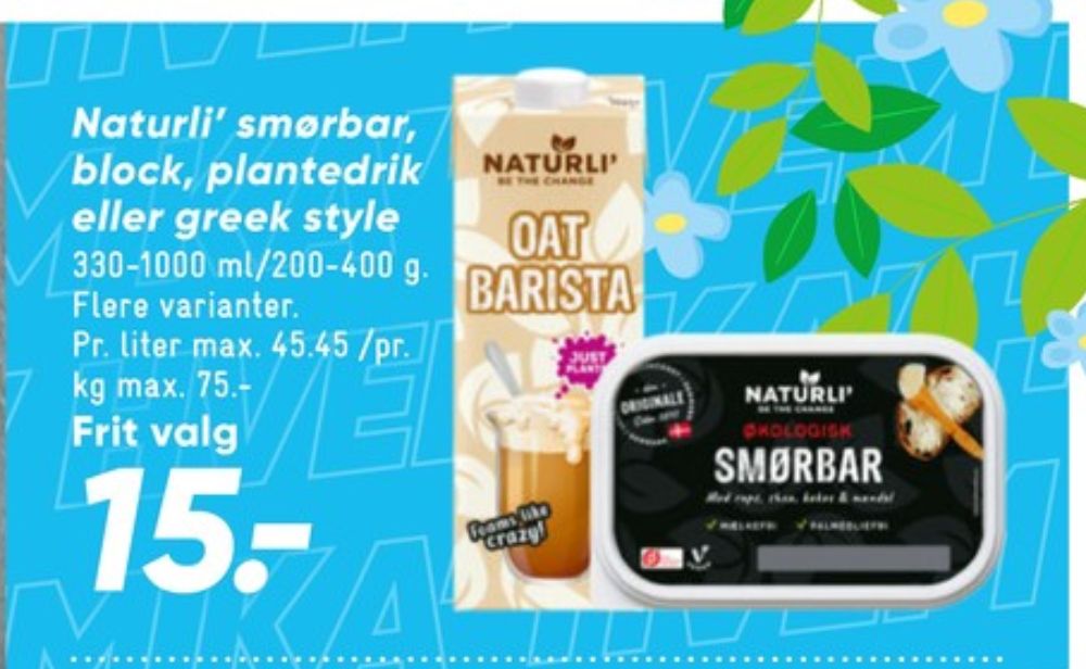 Naturli', Smørbar