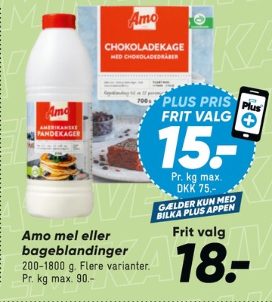 Amo, Chokoladekageblanding