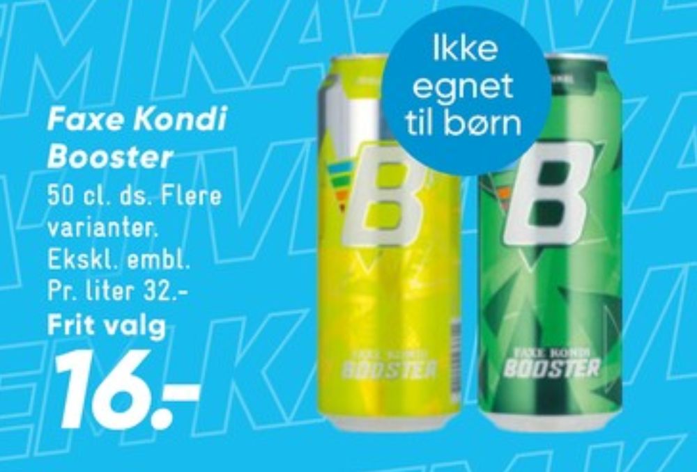 Faxe Kondi Booster Lemon, Energidrik