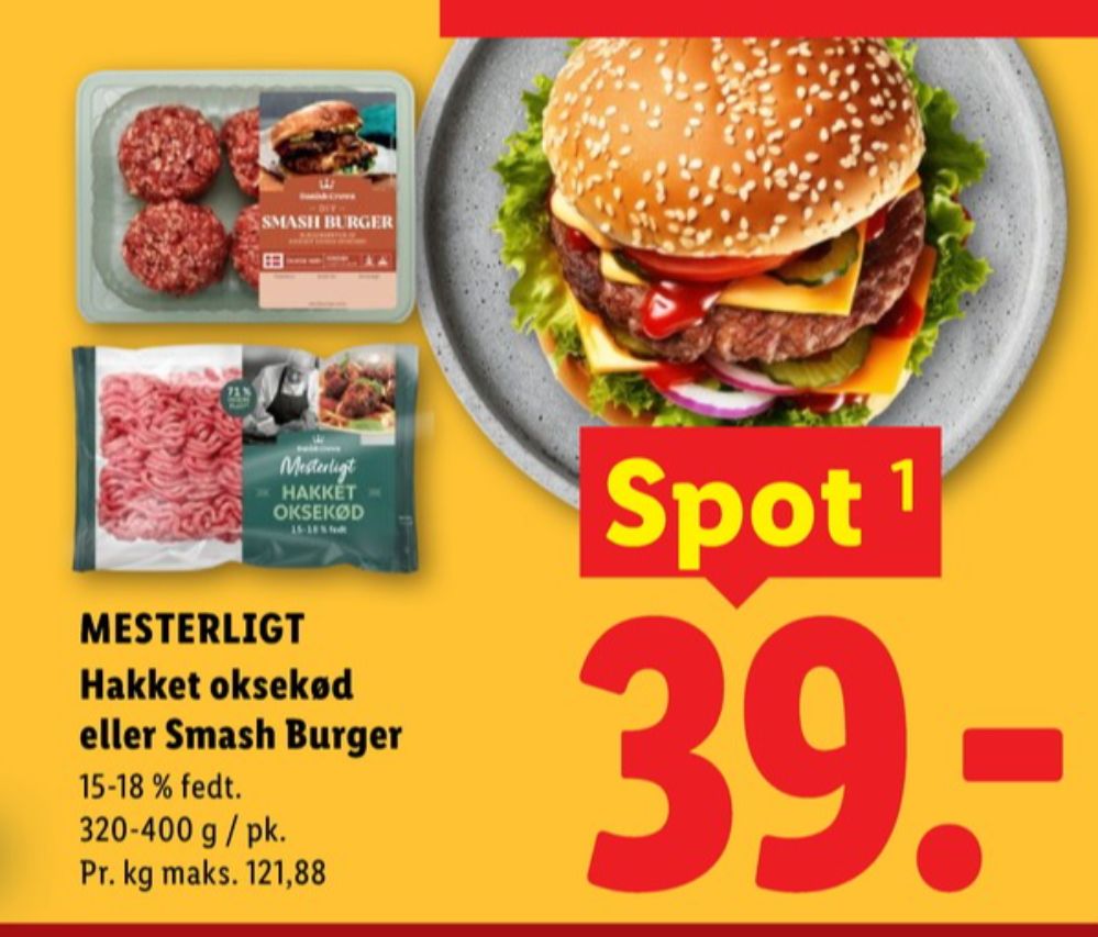 Danish Crown Mesterligt, Hakket oksekød 15-18%