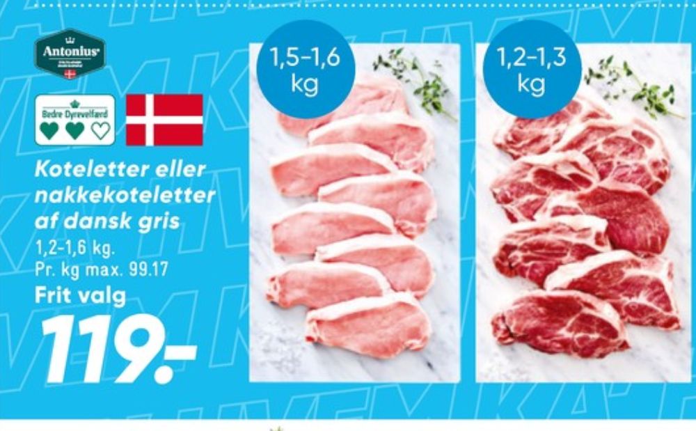 Antonius, Nakkekoteletter