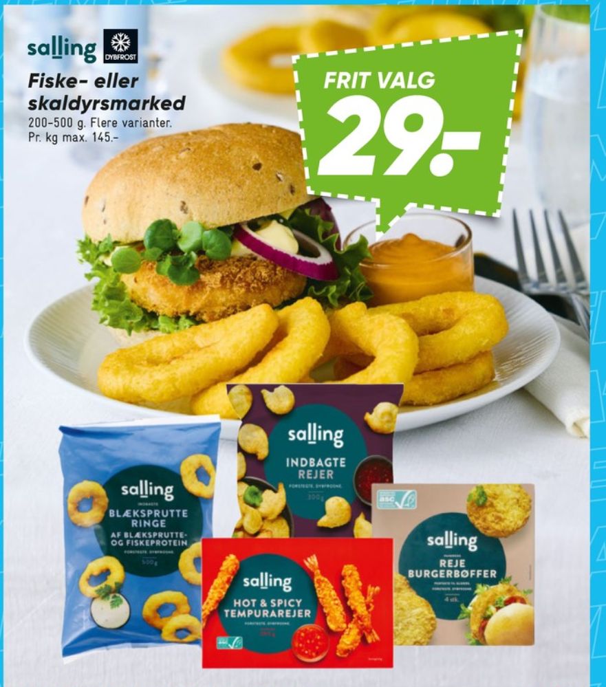 Salling, Indbagte Rejer