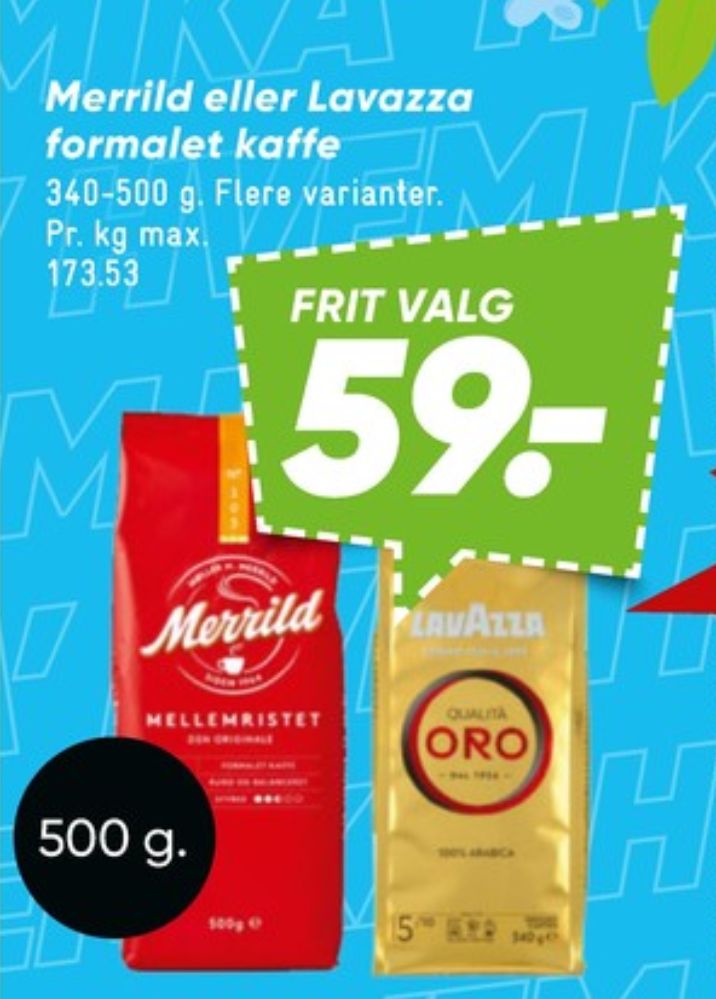 Merrild Mellemristet, Kaffe Formalet