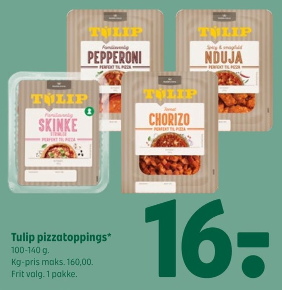 Tulip, Skinkestrimler