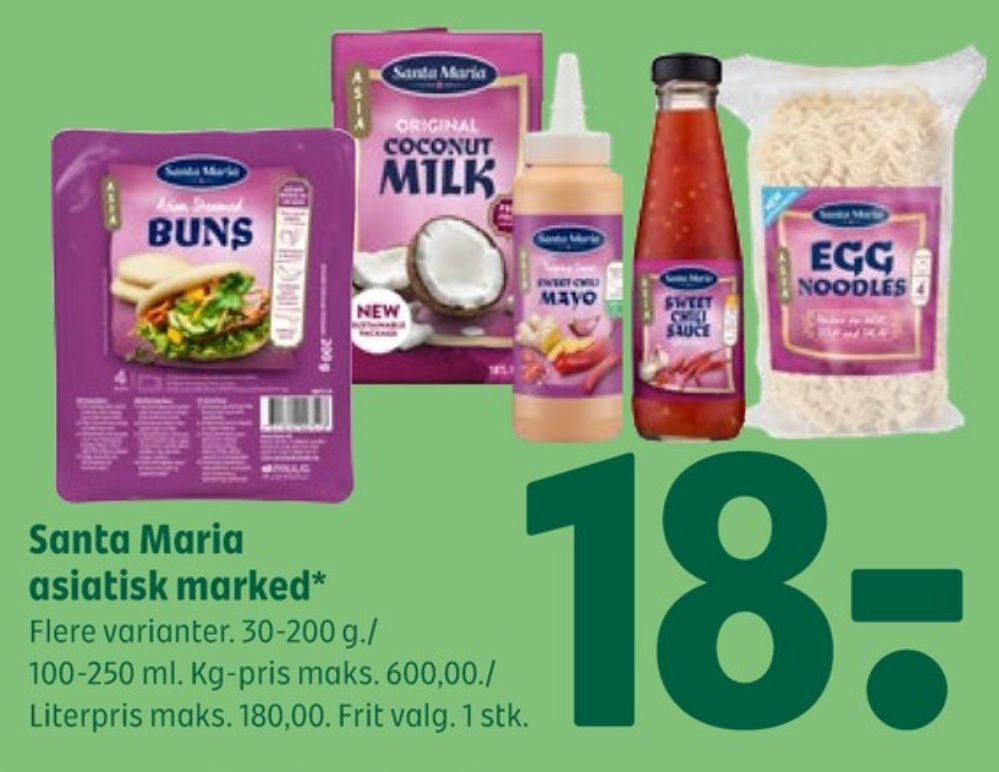 Santa Maria, Kokosmælk