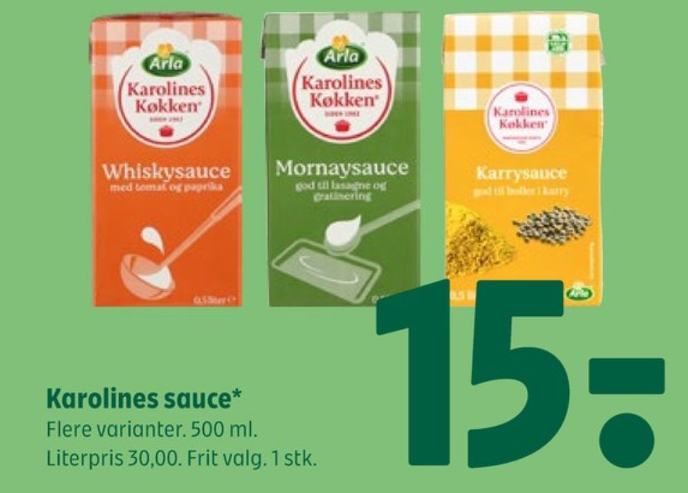 Karolines, Mornaysauce