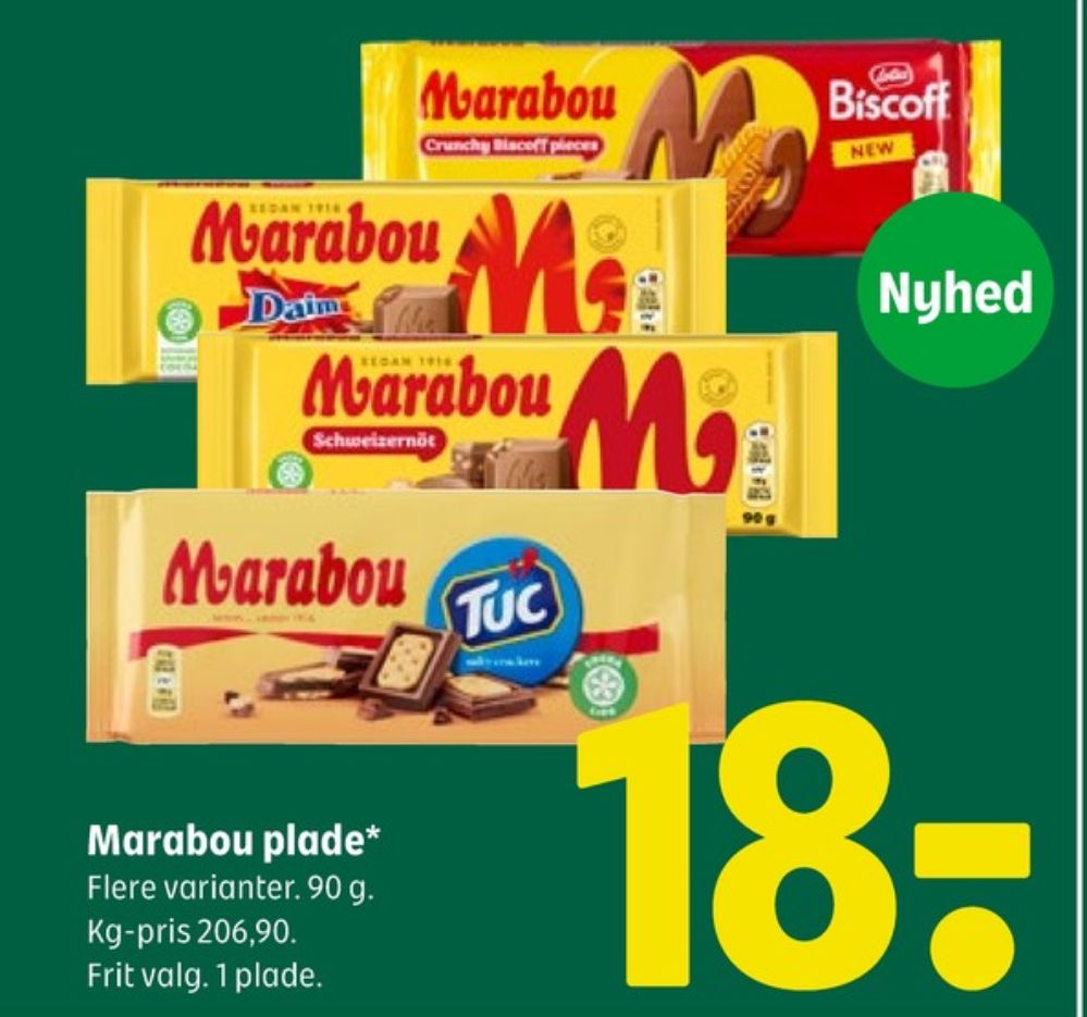 Marabou Daim, Chokoladeplade 