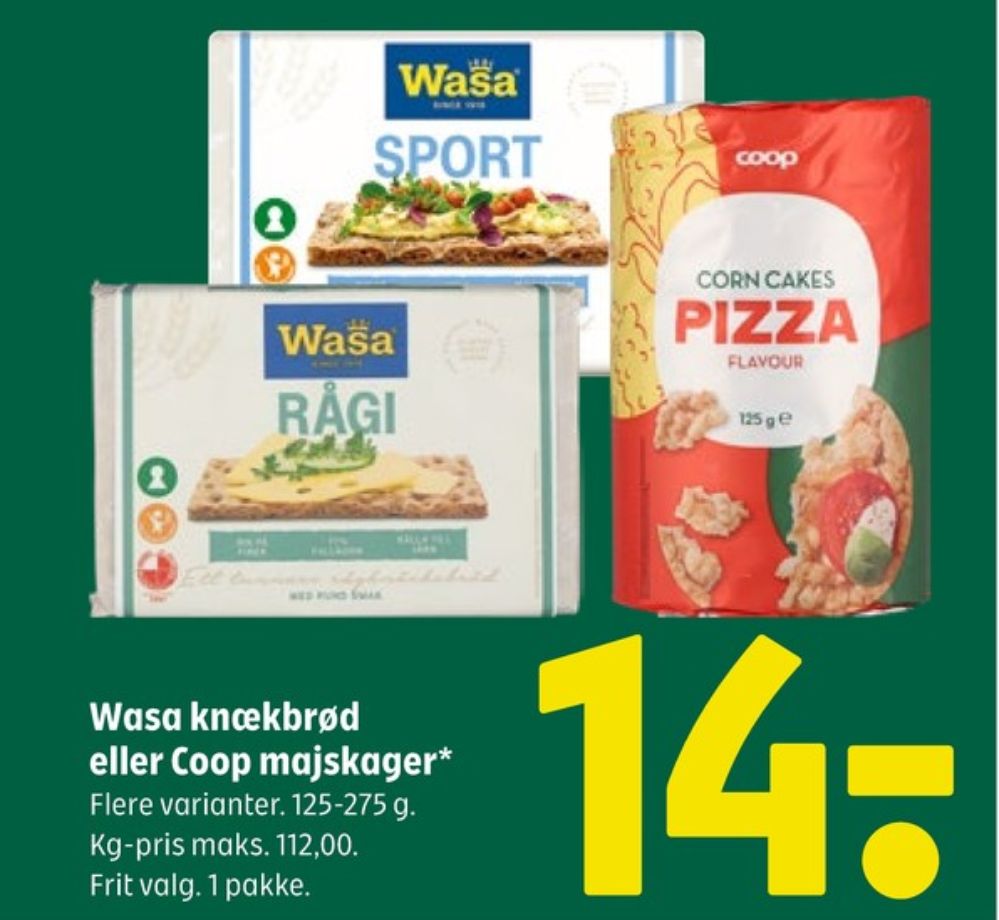 Wasa, Sport knækbrød