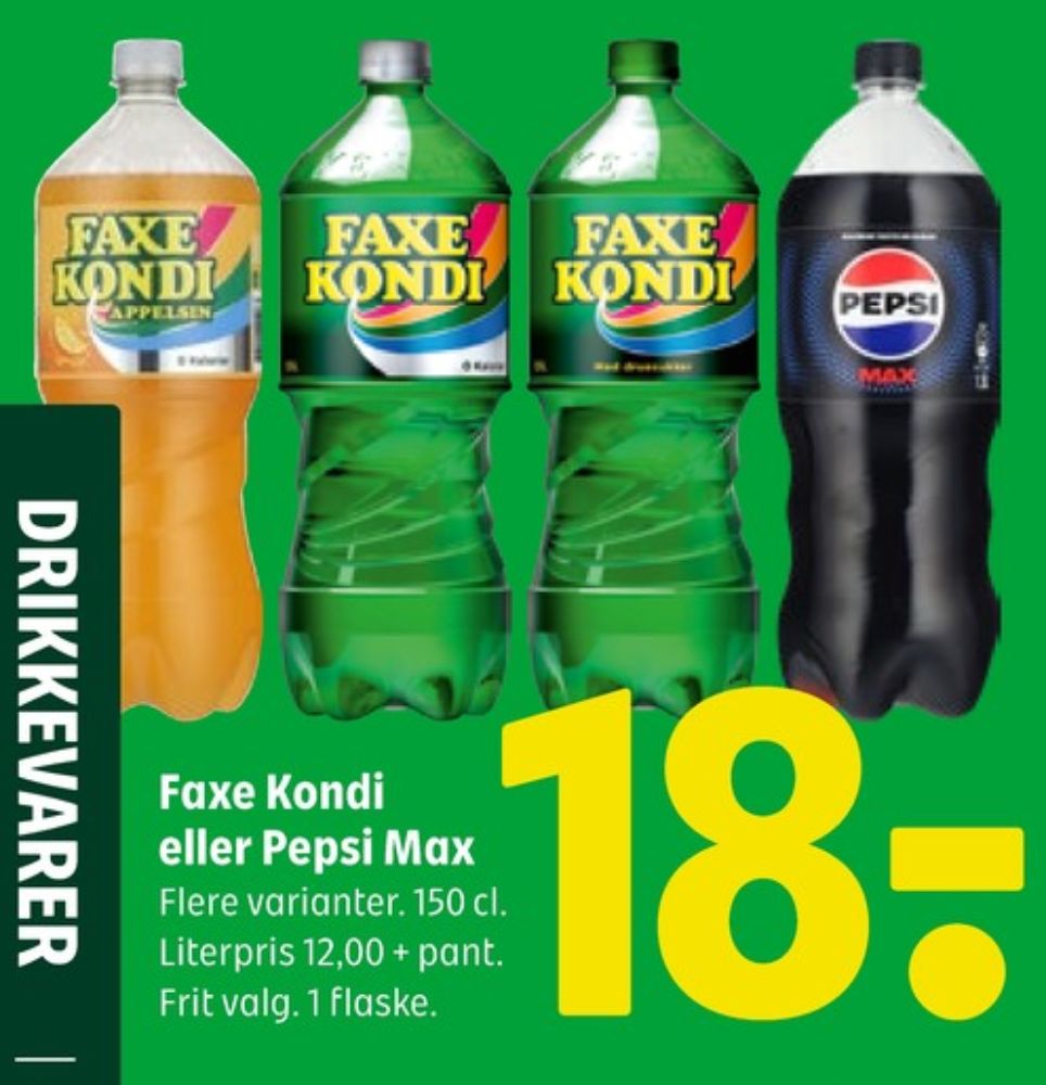 Faxe Kondi 0 Kalorier Appelsin, Appelsinsodavand