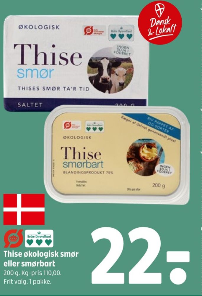 Thise, Smør