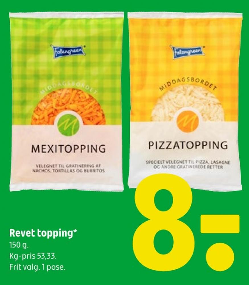 Falengreen, Revet ost Mexitopping