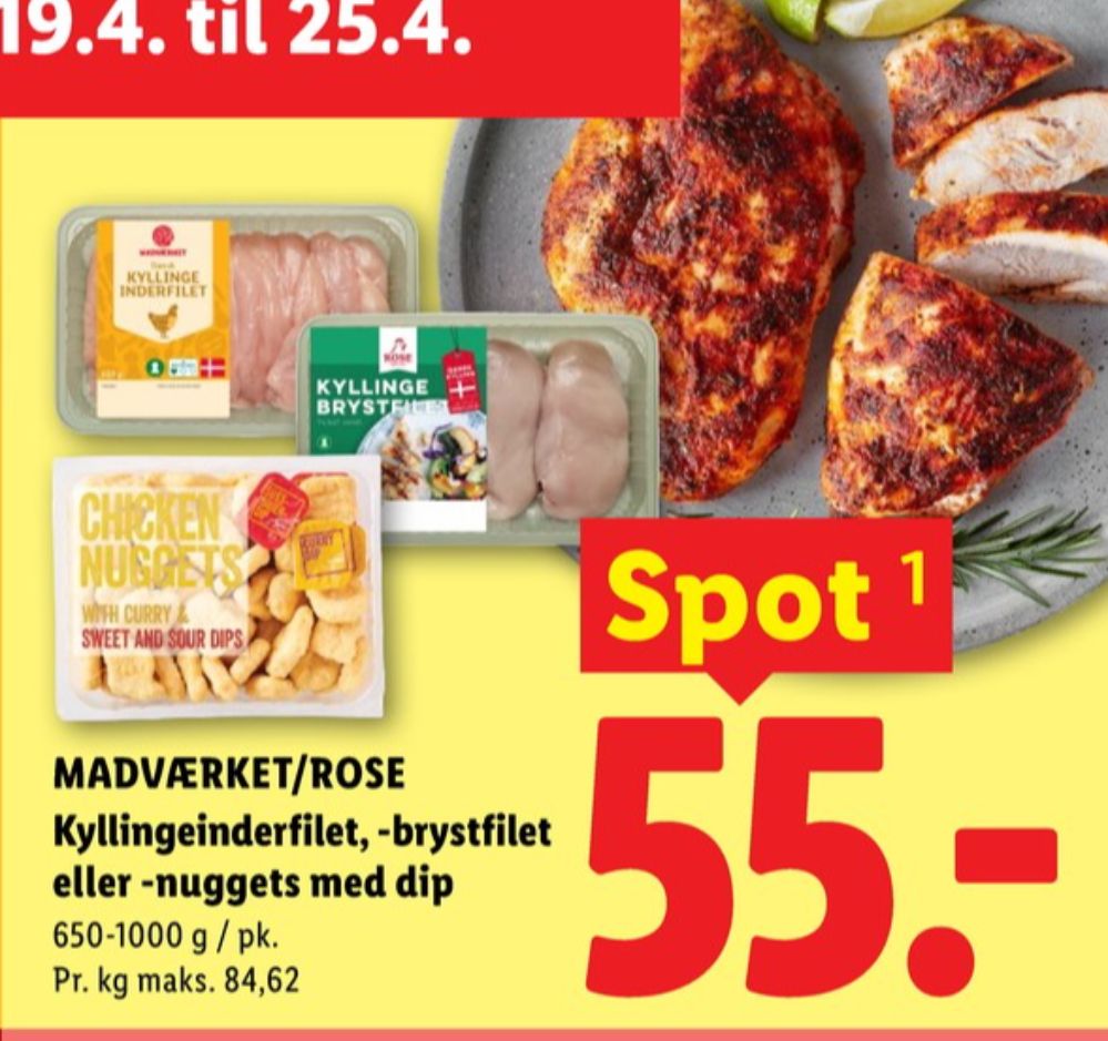 Rose, Kyllingebrystfilet