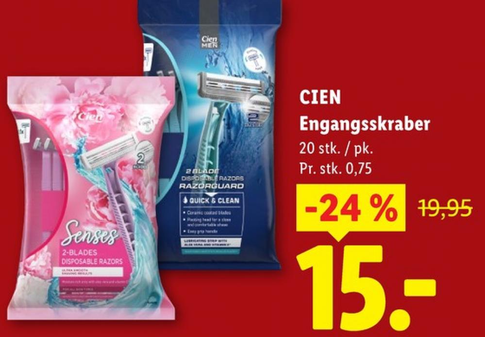 Cien, Engangsskraber