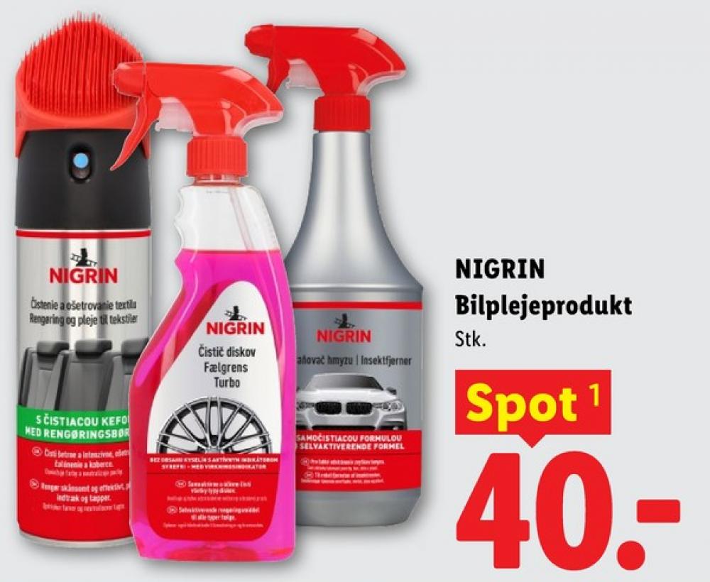 Nigrin, Autoprodukter