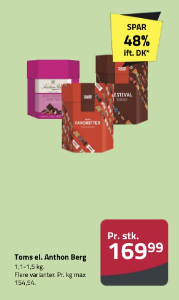 Anthon Berg Mixed Chocolate Selection, Dessertchokolade