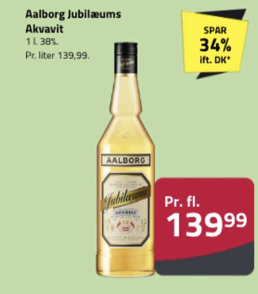 AAlborg Jubilæums Akvavit, Akvavit