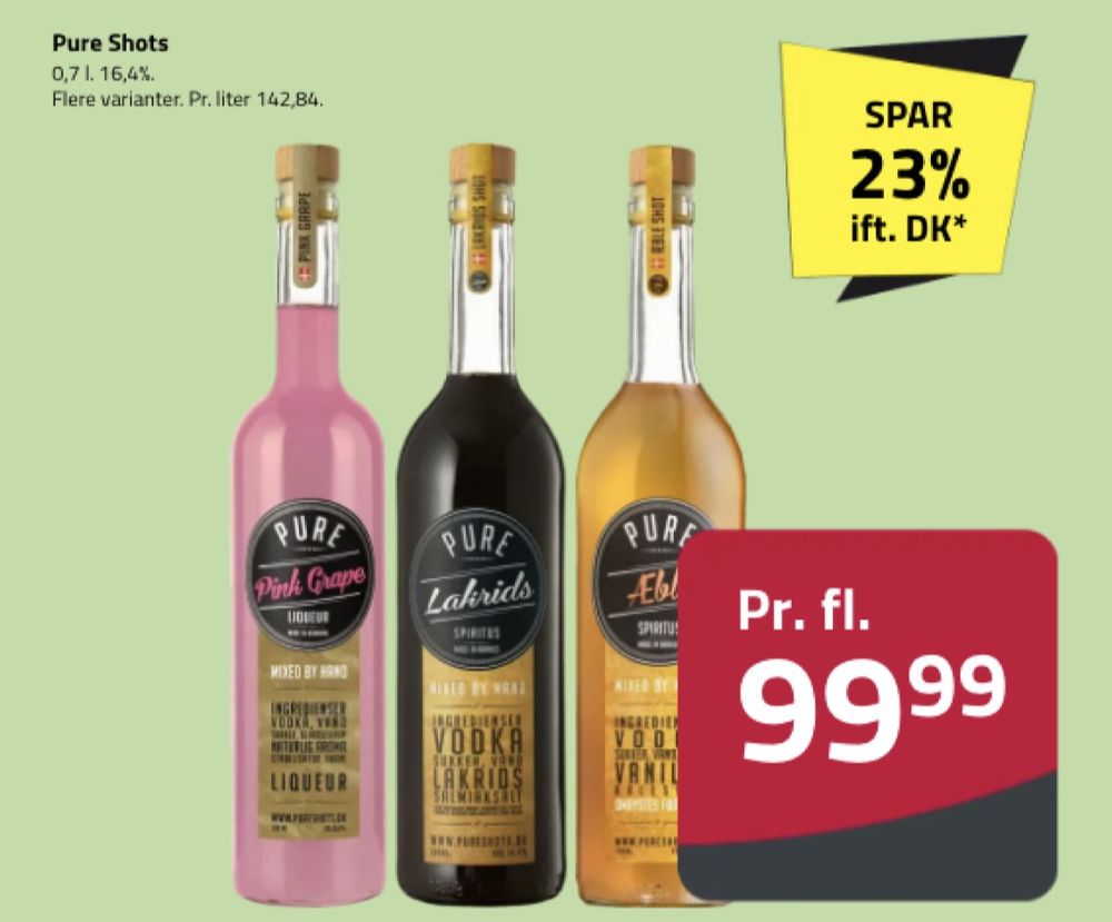 Pure Shots Lakrids, Shots