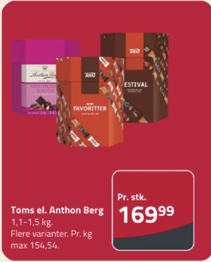 Anthon Berg Mixed Chocolate Selection, Dessertchokolade