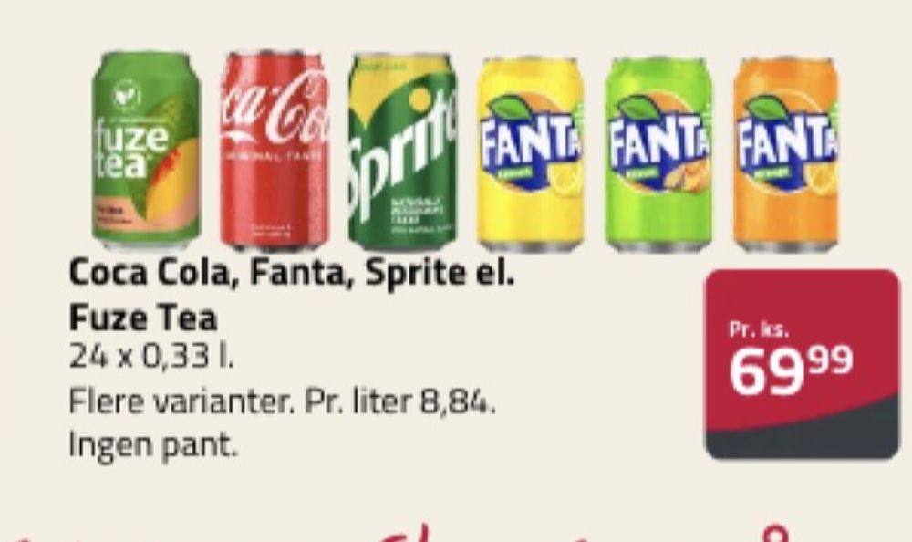 Fanta Exotic, Appelsinsodavand 24 pk.