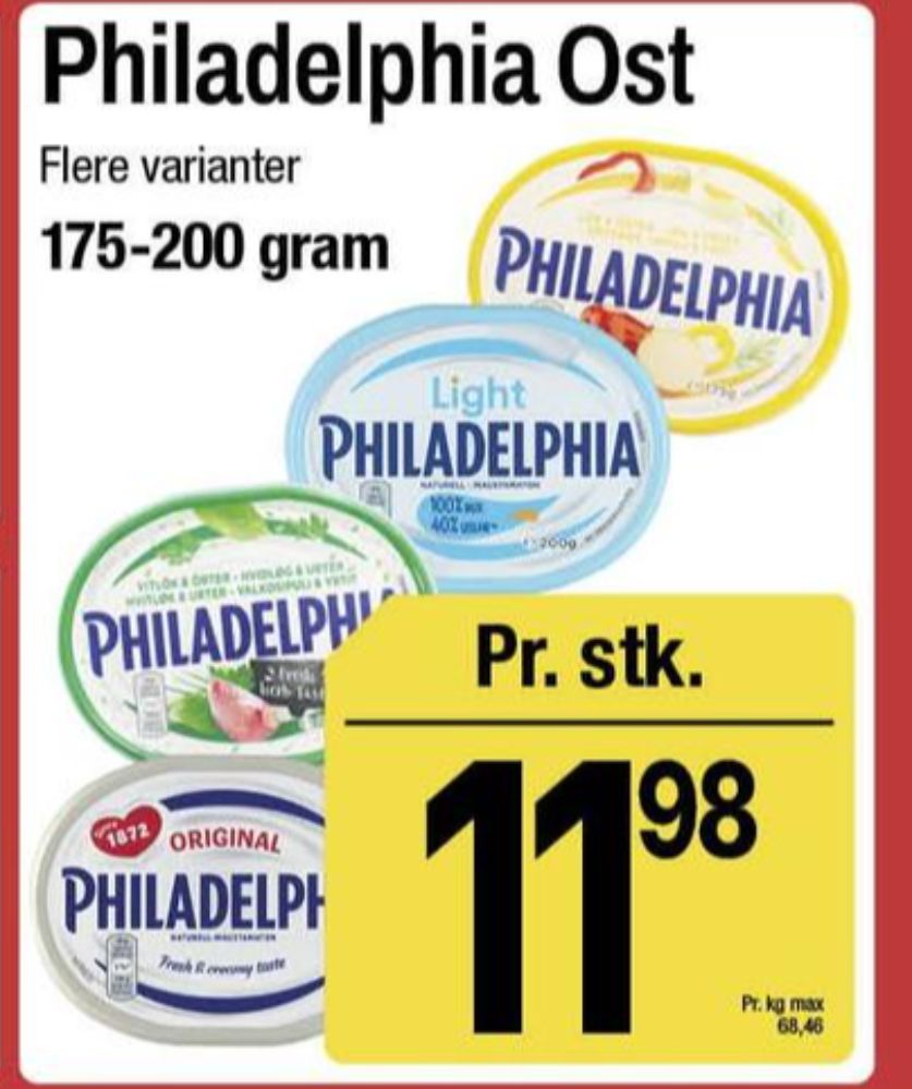 Philadelphia, Flødeost Løg & Urter